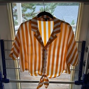 Top shop cropped blouse